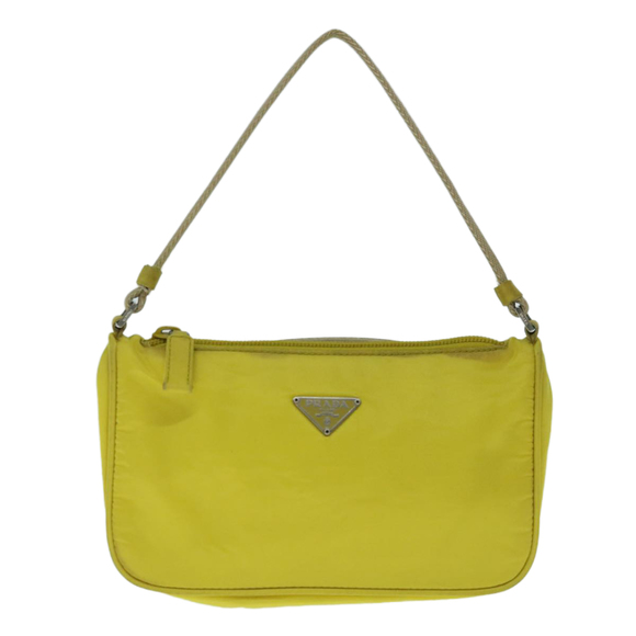 PRADA Accessory Pouch Nylon Yellow Auth 64205 - Picture 13 of 16